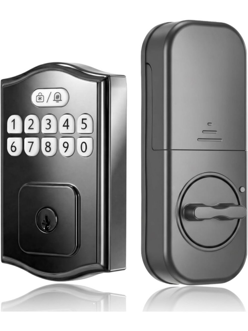 Smart Keyless Entry Deadbolt Lock with Keypad, 200 User Codes, Auto-Lock Feature - Picture 1 of 6